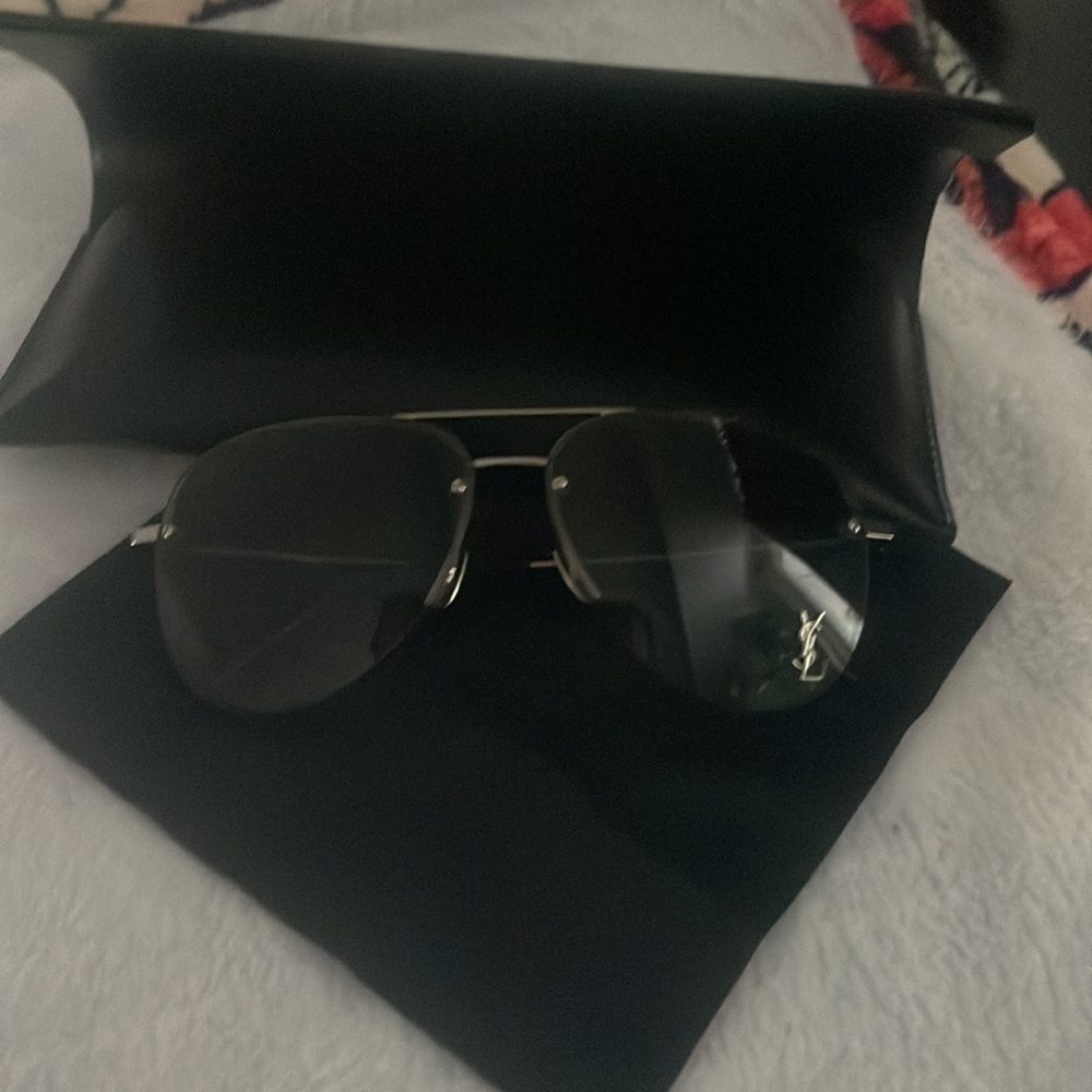 Saint Laurent Aviator Sunglasses classic 11M - Picture 2 of 6